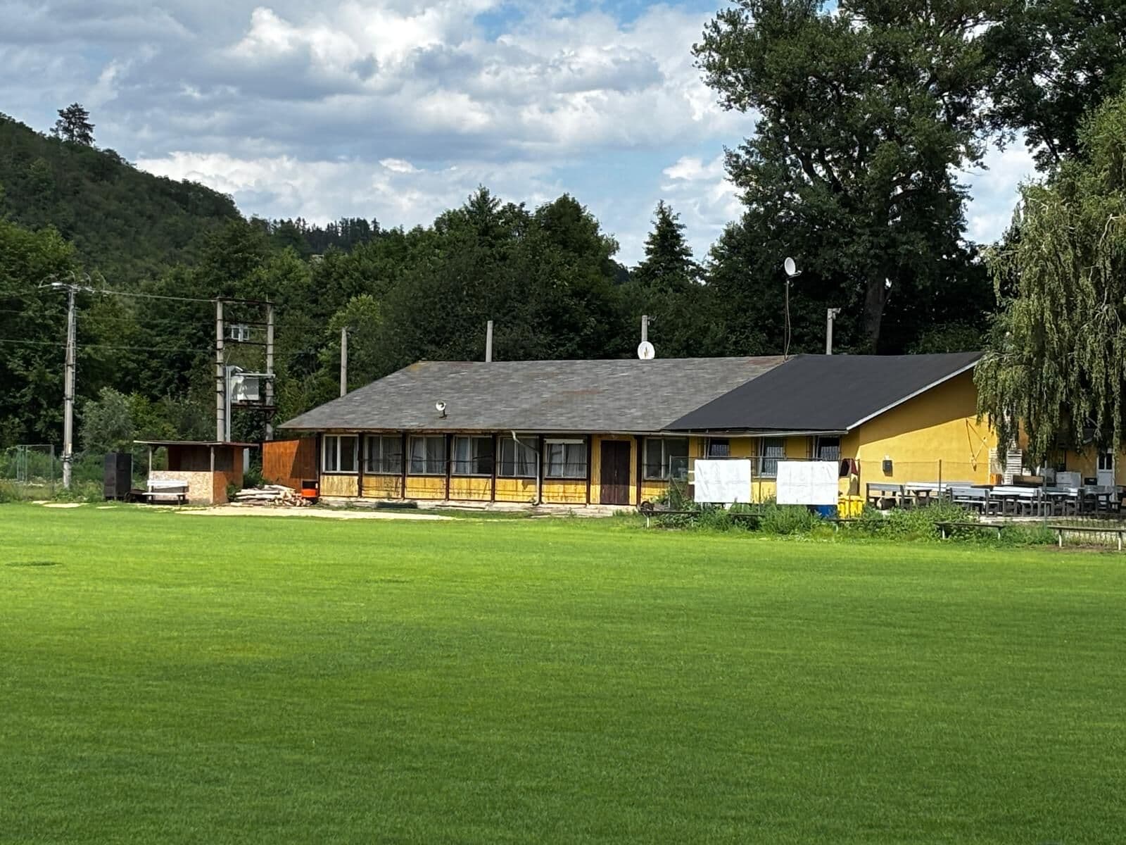 Fotbalové kabiny SK Moravan Svitávka u hřiště